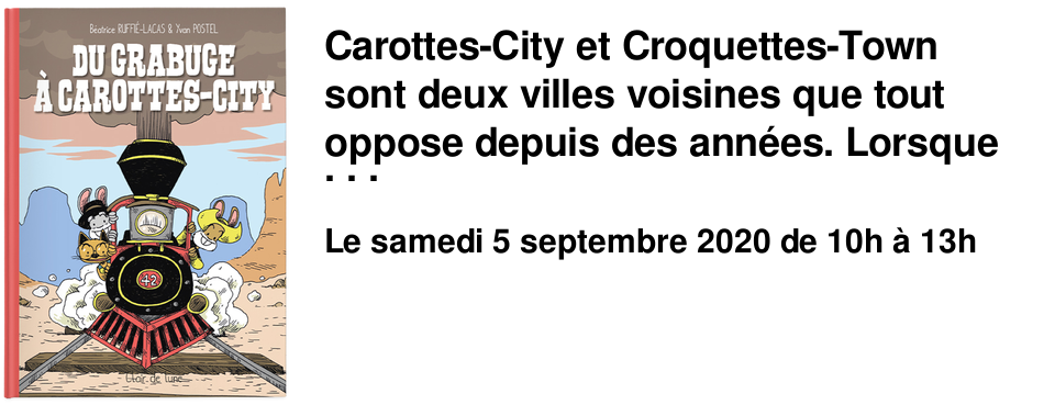 Carottes-City et Croquettes-Town sont deux villes voisines que tout oppose depuis des ann�es. Lorsque le chemin de fer d�cide de s'installer dans la r�gion, le maire de Carottes-City vote contre ce projet. Mais lorsqu'il apprend qu'ils vont en r�alit� dans la ville voisine, son sang ne fait qu'un tour... Yvan Postel, Cherbourgeois bien connu, co-signe avec B�atrice Ruffi�-Lacas ce nouvel album. 